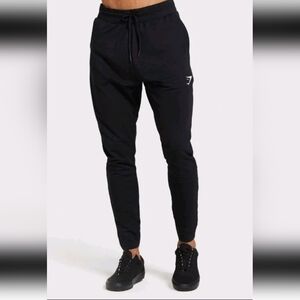 Gymshark Mens Black Soft Critical Zip Performance Athleisure Jogger Pants S